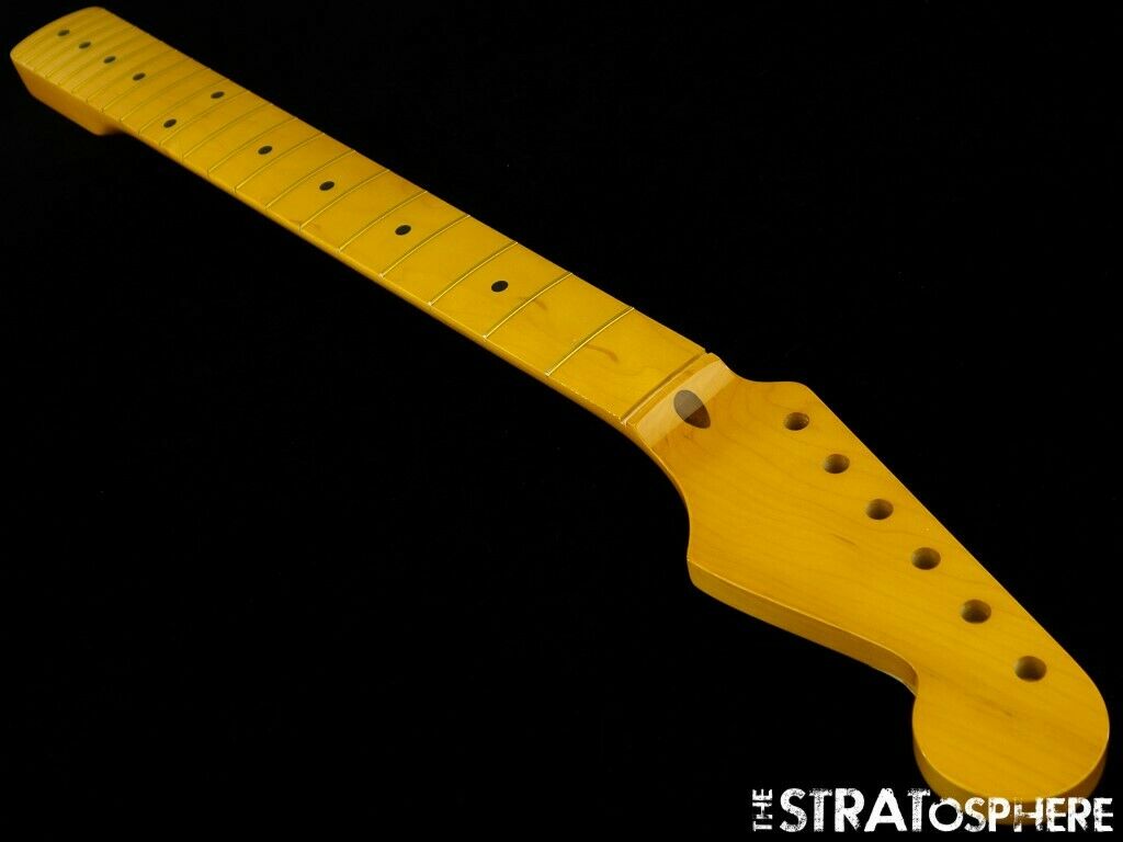New Fender Lic Allparts "c" Stratocaster Neck Strat Maple Vint Tint Nitro Smnf-c