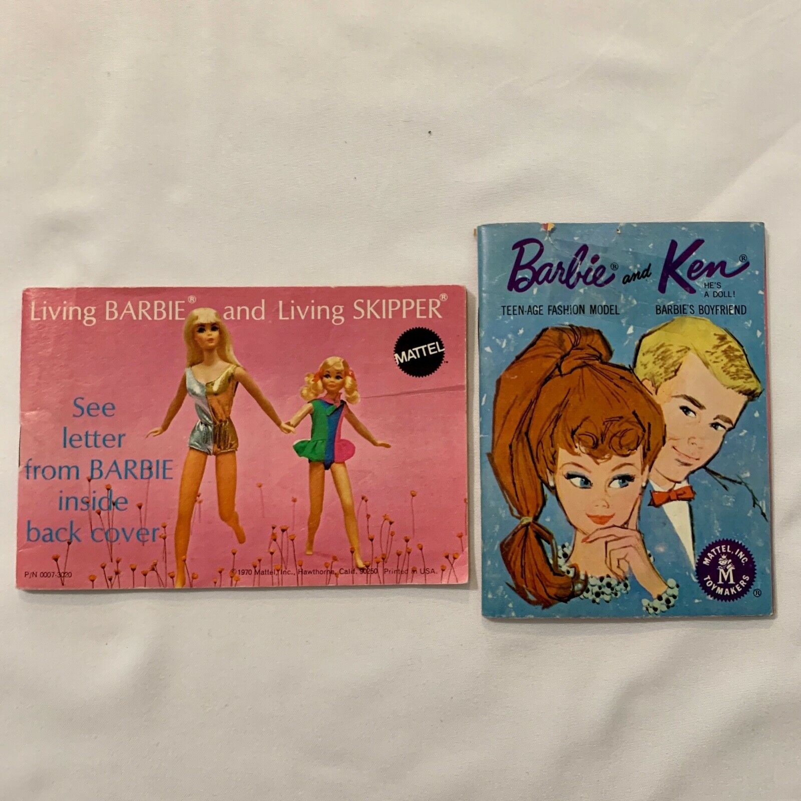Vintage Accessories Lot 1960s 1970s Booklets Barbie And Ken Living Skipper