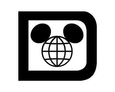 Disneyworld - Old Wdw Logo Vinyl Decal / Sticker  New