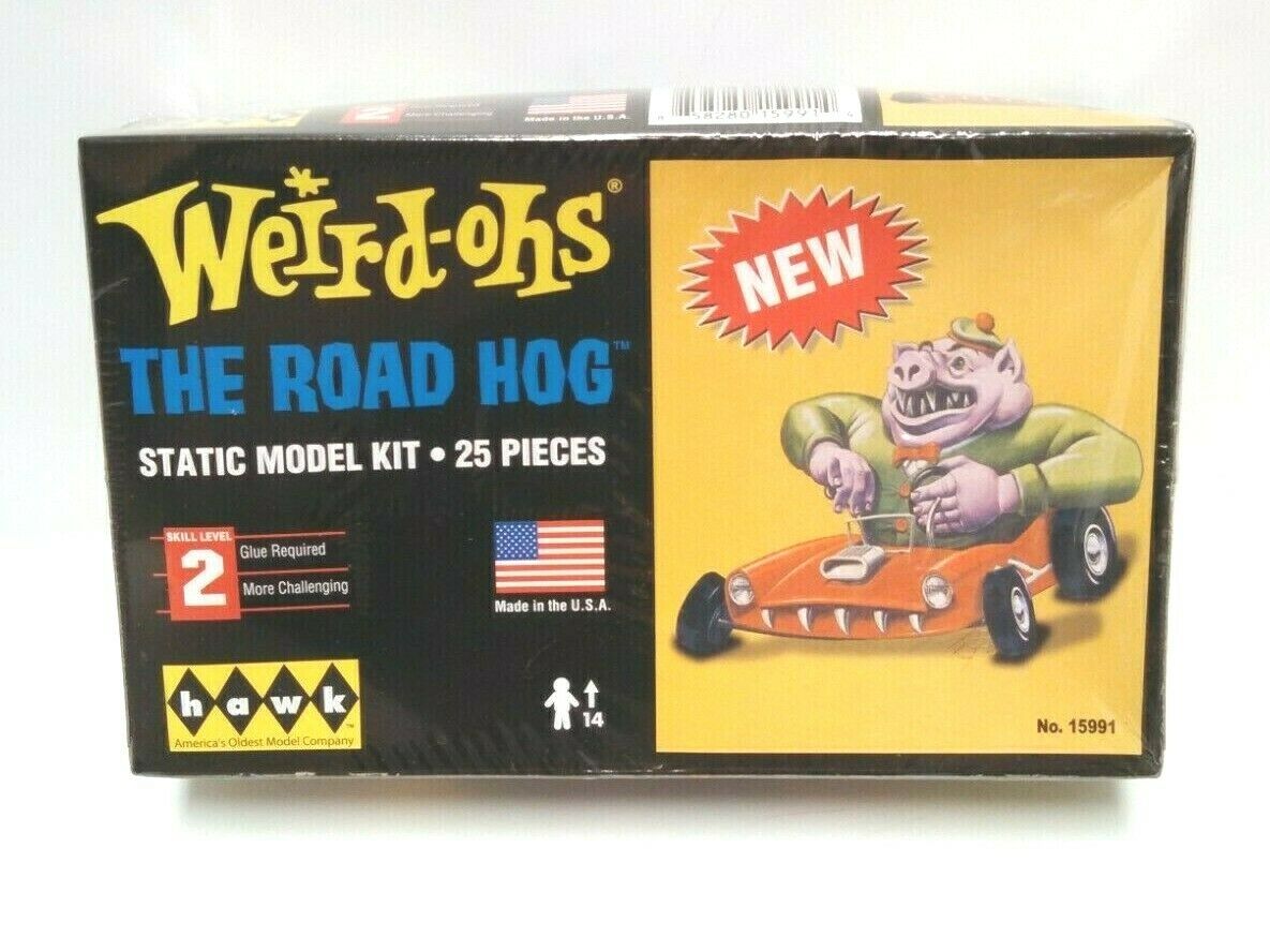 Hawk Weird Ohs The Road Hog Static Model Kit 15991 Weird-ohs 25 Pieces Usa